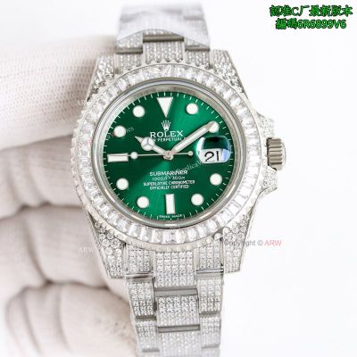 Clean Factory Rolex Submariner 2824 Green Face Watch 40mm 